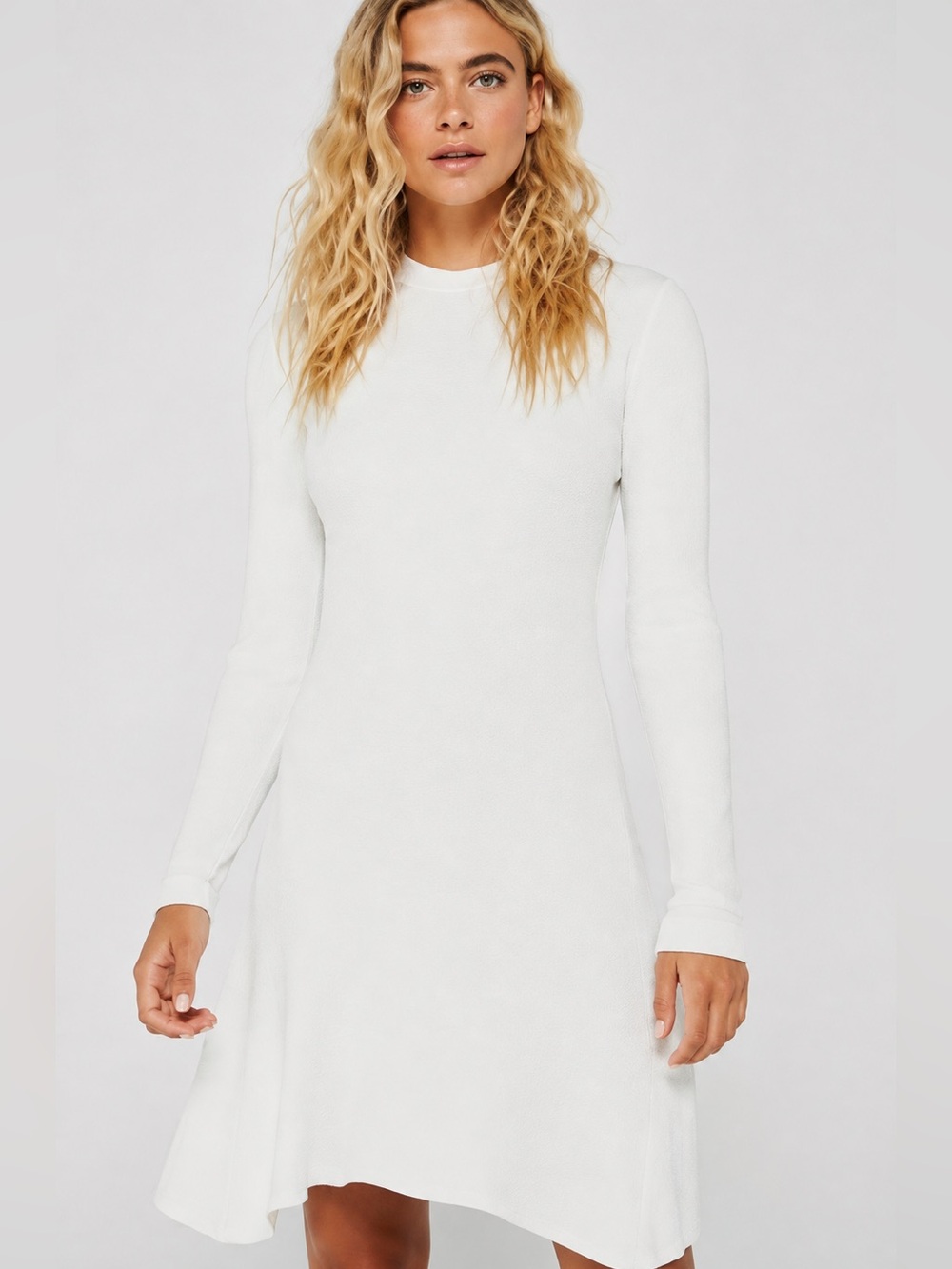 Cushnie et Ochs Crepe Mini Long Sleeve Dress White Size US 4